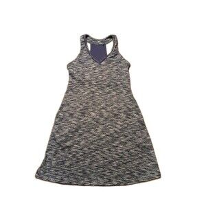 MPG Dress Womens Medium Golf Tennis Athletic Built In Bra Blue White Pockets